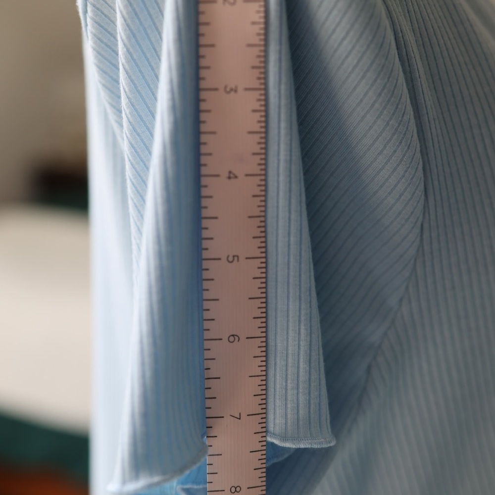 Baby Blue Ribbed Skater - Picture 8 of 11